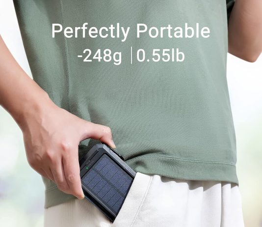 portable charger solar charger 38800mah solar power bank with 24a usb a output ports compatible with iphone samsung gala 1