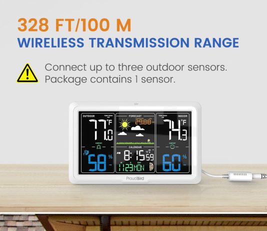 proud bird weather station indoor outdoor weather stations wireless indoor outdoor indoor outdoor thermometer wireless w 4