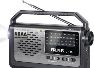 prunus j15 noaa weather radio am fm sw radio with best reception flashlight earphone jack battery operated radio by 3x d