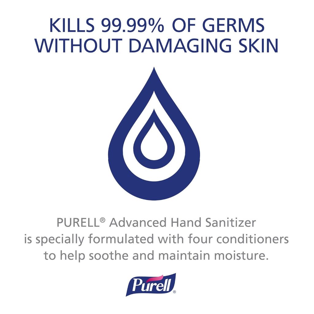 Purell Advanced Hand Sanitizer Refreshing Gel, Clean Scent, 1 fl oz Travel Size flip-Cap Bottle (Pack of 72) - 3901-72-CMR