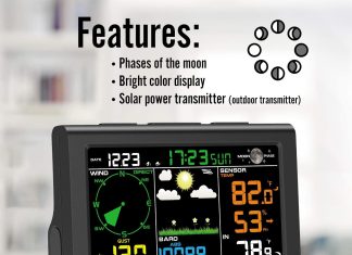 sainlogic professional wifi weather station with outdoor sensor internet wireless weather station with rain gauge weathe 4