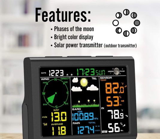 sainlogic professional wifi weather station with outdoor sensor internet wireless weather station with rain gauge weathe 4