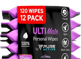 ultimate shower travel body and face wipes 120 wipes 6x8 biodegradable personal hygiene body cleansing wipes for men for 1