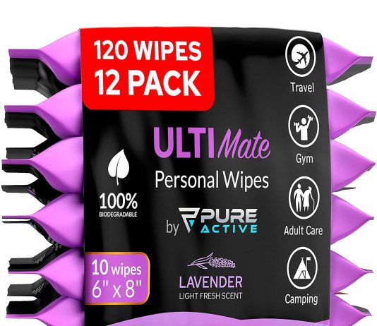 ultimate shower travel body and face wipes 120 wipes 6x8 biodegradable personal hygiene body cleansing wipes for men for 1