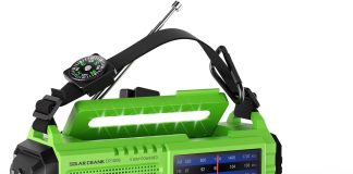 weather radio 5000 emergency radio solar hand crank portable am fm noaa shortwave weather alert survival radiopower bank