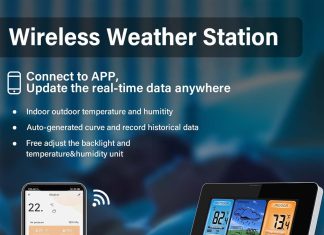 weather station wireless indoor outdoor thermometer with lcd digital display outdoor sensor smart home weather station w 2