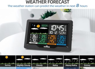 weather stations wireless indoor outdoor with multiple sensors szfzmz color display weather station indoor outdoor therm 3