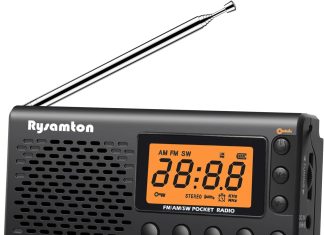 portable amfmshortwave radio batteries operated pocket radios large digital display clock radio with alarm and sleep fun