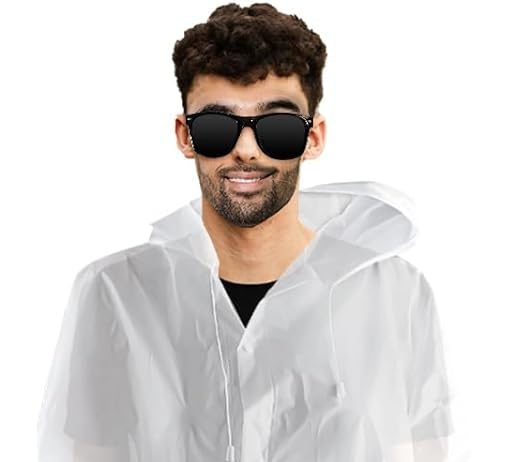 reusable raincoat for adults emergency survival kit with hoods and sleeves rain ponchos 4