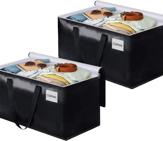 blisstotes collapsible moving bags heavy duty boxes with zippers and handles space saving packing totes for moving suppl 1