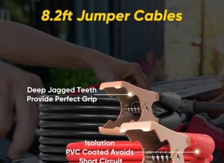car emergency kit roadside emergency car kit with warning light reflective triangle jumper cable tow strap flashlight fi 2