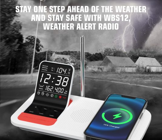 Emerson WBS12 Smartset Review emerson wbs12 smartset weather band temperature sensor dual alarm clock radio with wireless charging usb charger and bla 2