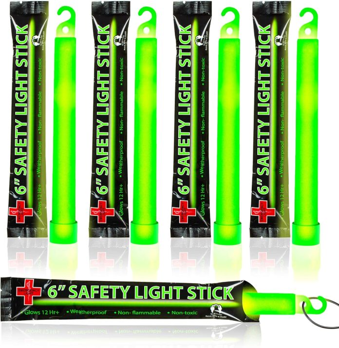 25 ultra bright green glow sticks individual packed with lanyard for camping emergency survival glow lights for blackout 1