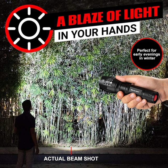 gearlight led flashlights mini camping flashlights with high lumens 5 modes zoomable beam powerful bright and versatile 1 2