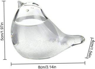 weather station glass storm glass weather forecaster bird shape liquid barometer weather predictor for home decor gift 1 1
