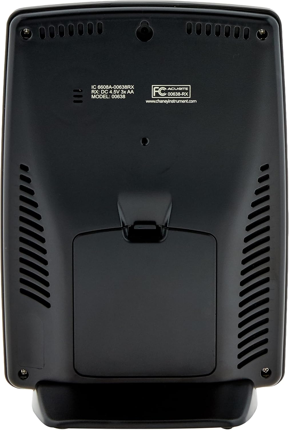 AcuRite Notos (3-in-1) Weather Station with Wind, Temperature, and Humidity (00638A3), Black and Metal