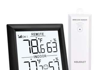 indoor outdoor thermometer wireless battery powered high precision inside outside humidity temperature with alert 10s ba 2