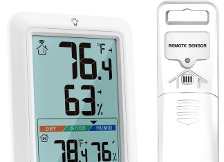 newentor indoor outdoor thermometer wireless remote temperature monitor hygrometer outside inside thermometers with comf 2
