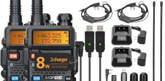 baofeng radio uv 5r 8w ham radio long range uv5r dual band handheld high power 3800mah rechargeable walkie talkies handh
