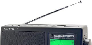 c crane ccradio 2e enhanced portable am fm weather and 2 meter ham band black cc2be