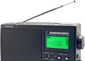 c crane ccradio 2e enhanced portable am fm weather and 2 meter ham band black cc2be