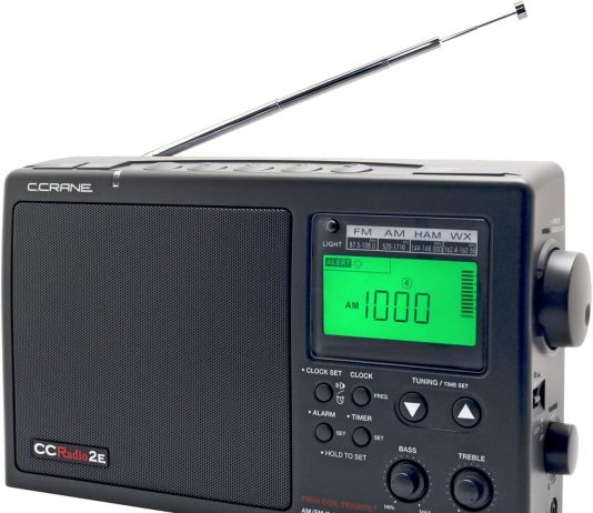 c crane ccradio 2e enhanced portable am fm weather and 2 meter ham band black cc2be