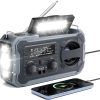 BrandName Hand Crank Emergency Radio, 10000mAh Weather Radio with AM/FM/NOAA, Solar Power - Image 4