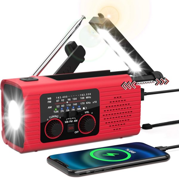 BrandName Emergency Weather Radio 4000mAh NOAA Weather Alert