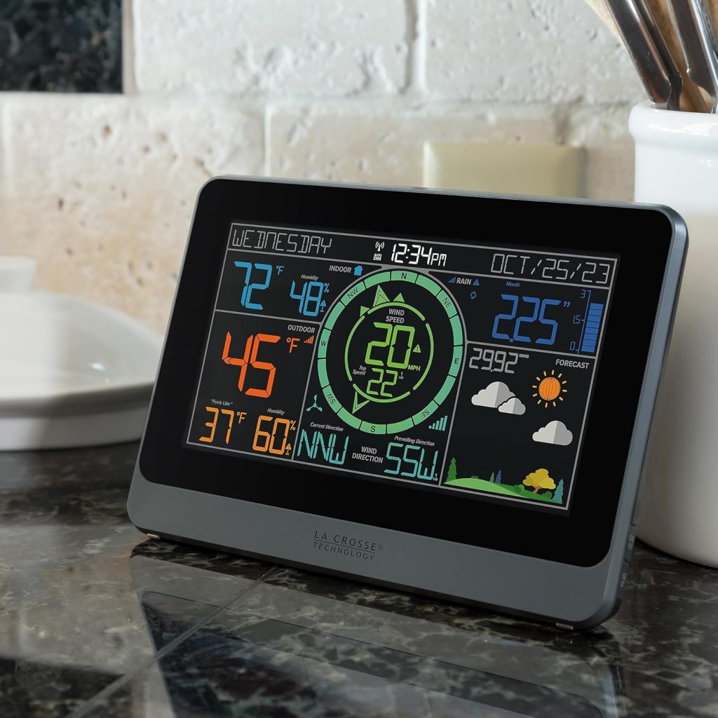 La Crosse Technology 328-1415 Wireless Professional Color Weather Station with Cyclone Sensor