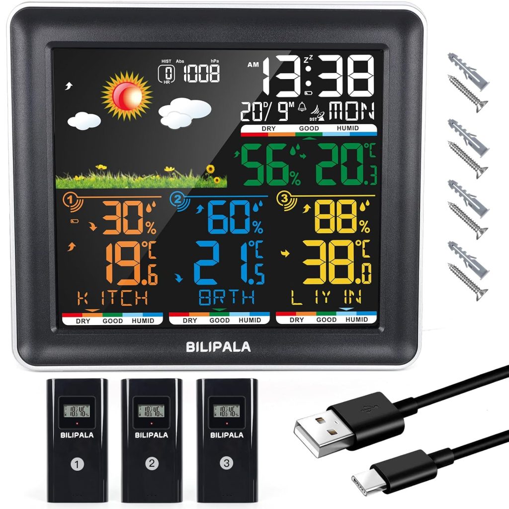 Weather Stations Wireless Indoor Outdoor Multiple Sensors