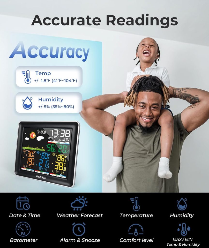 Weather Stations Wireless Indoor Outdoor Multiple Sensors