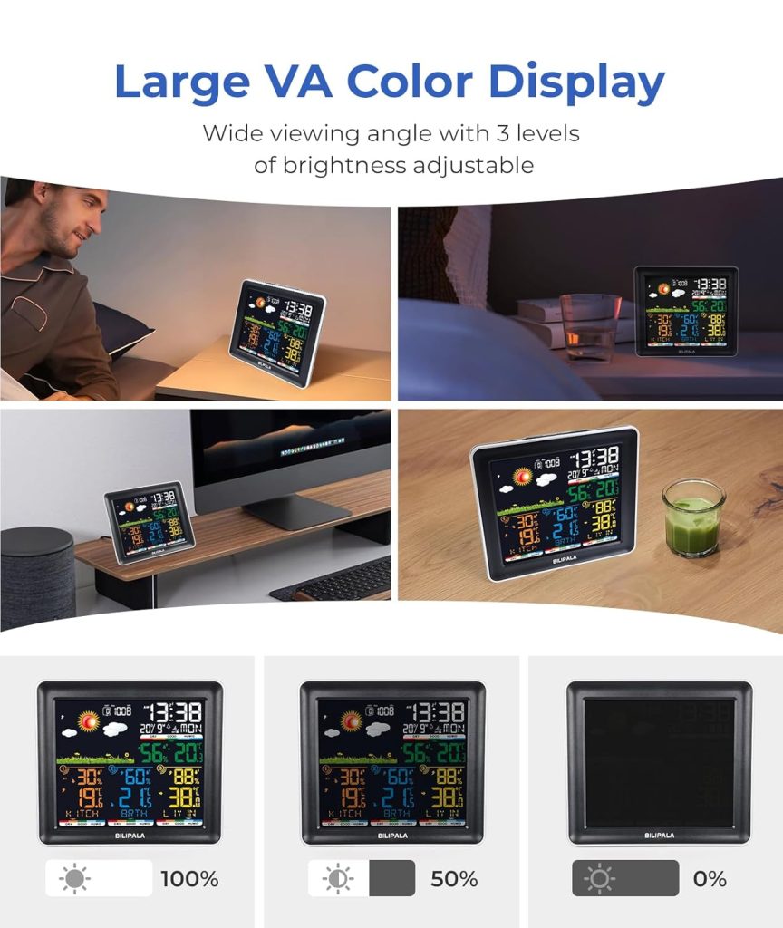 Weather Stations Wireless Indoor Outdoor Multiple Sensors