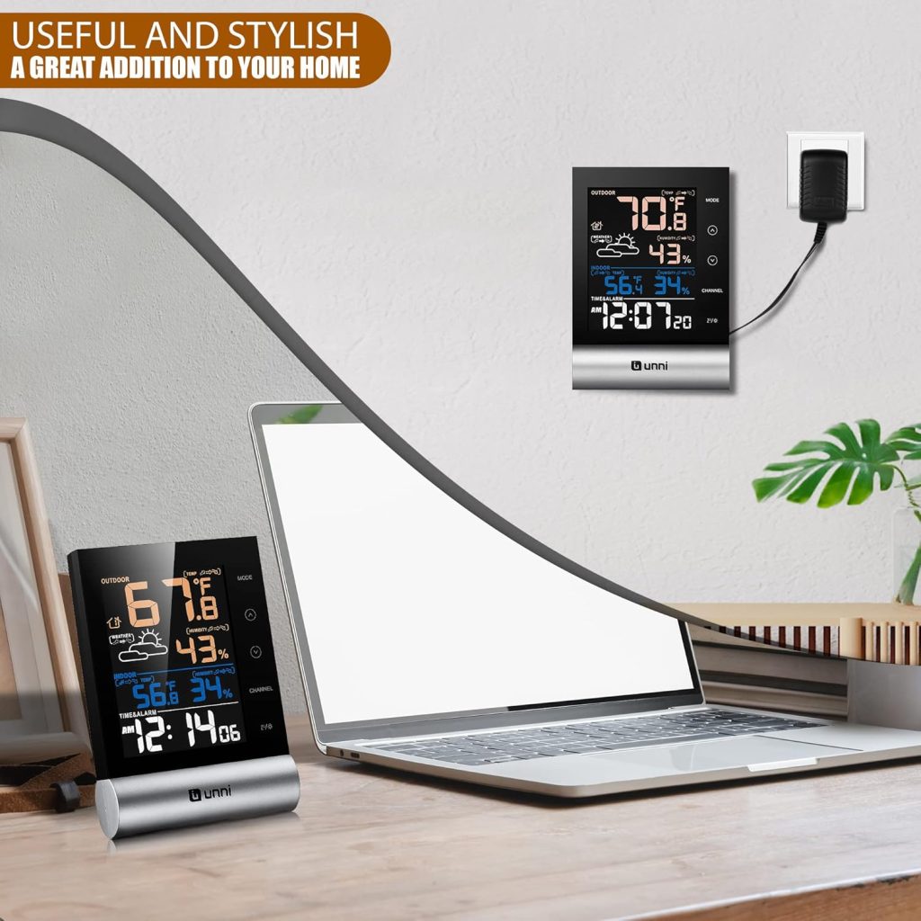 Refrigerator Thermometer with Alert, Digital Freezer Fridge Thermometer, Wireless Indoor Outdoor Romm Thermometer DE Refrigerator Thermometer with Alert, Digital Freezer Fridge Thermometer, Wireless Indoor Outdoor Romm Thermometer DE