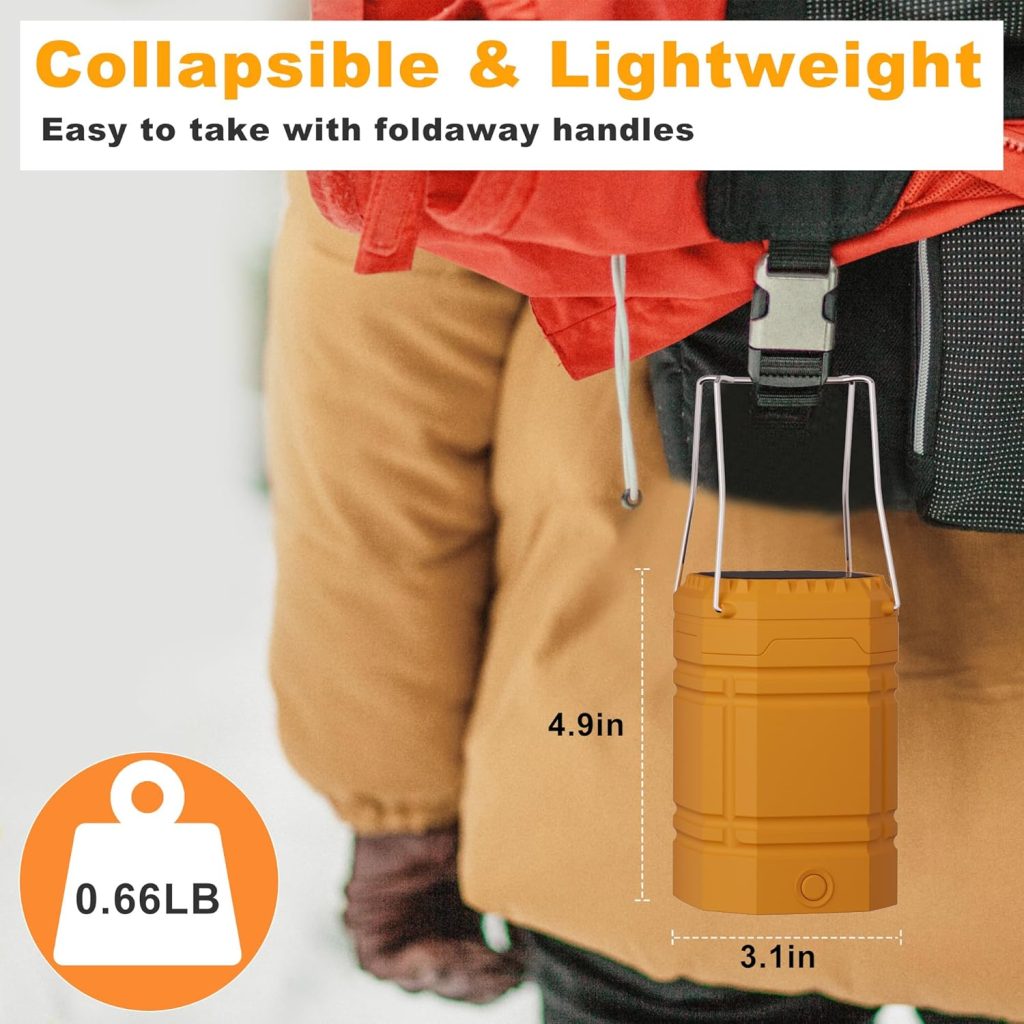Lanterns for Power Outages, LED Camping Lantern, USB Rechargeable Solar Hand Crank Powered Emergency Light, Portable and Waterproof Camping Lights Flashlight for Indoor Outdoor, Hurricane, Hiking Lanterns for Power Outages, LED Camping Lantern, USB Rechargeable Solar Hand Crank Powered Emergency Light, Portable and Waterproof Camping Lights Flashlight for Indoor Outdoor, Hurricane, Hiking