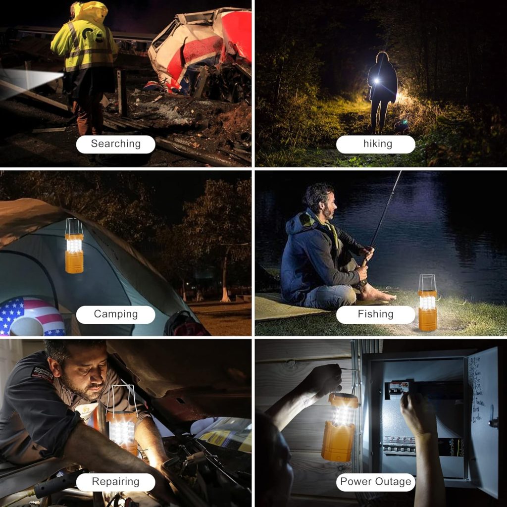Lanterns for Power Outages, LED Camping Lantern, USB Rechargeable Solar Hand Crank Powered Emergency Light, Portable and Waterproof Camping Lights Flashlight for Indoor Outdoor, Hurricane, Hiking Lanterns for Power Outages, LED Camping Lantern, USB Rechargeable Solar Hand Crank Powered Emergency Light, Portable and Waterproof Camping Lights Flashlight for Indoor Outdoor, Hurricane, Hiking