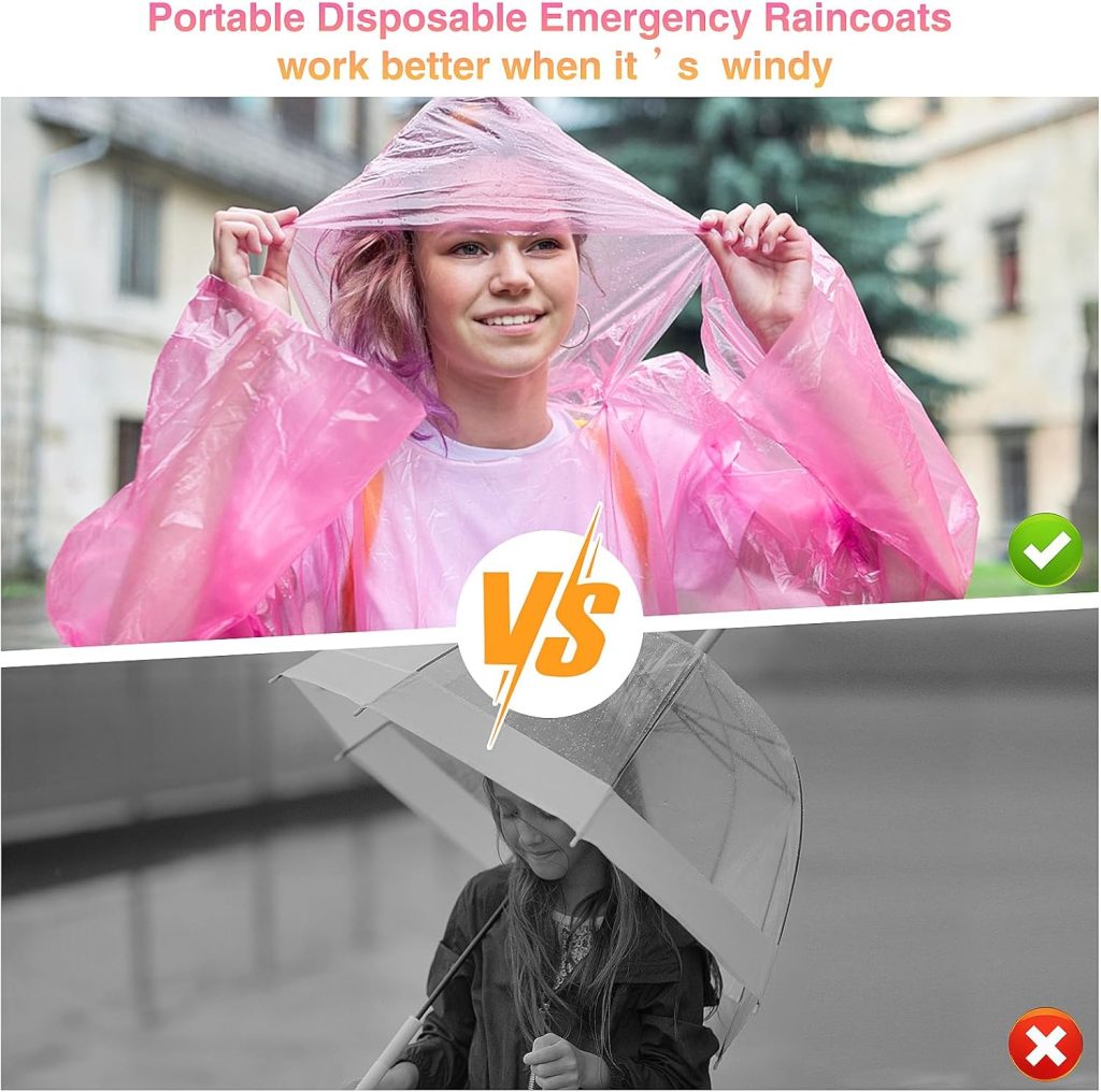 Liitrsh 30 Pcs Rain Ponchos for Adults Portable Disposable Emergency Raincoats Waterproof Raincoats in Ball with Hook Plastic Travel Rain Poncho for Kids Camping Outdoor Cycling Sports, 5 Colors Liitrsh 30 Pcs Rain Ponchos for Adults Portable Disposable Emergency Raincoats Waterproof Raincoats in Ball with Hook Plastic Travel Rain Poncho for Kids Camping Outdoor Cycling Sports, 5 Colors
