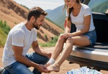 Car Emergency Kit with Portable Air Compressor, First Aid Kit, Jumper Cables, Roadside Safety Emergency Tool Kit for Women, Men, Teen