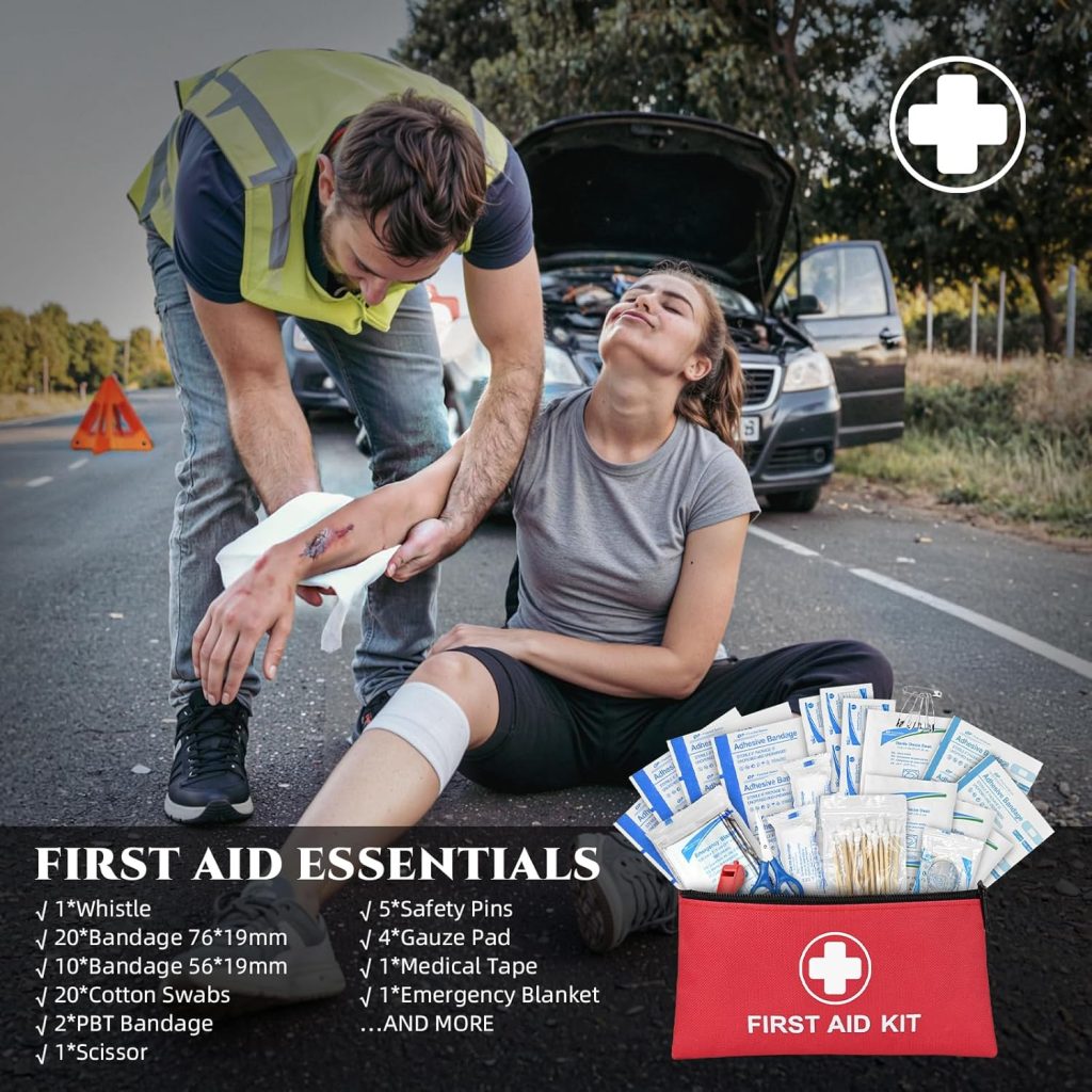 Roadside Emergency Car Kit for Vehicles, Car First Aid Kit Emergency Kit with Jumper Cables, Snow Shovel, Tow Strap, Car Safety Kits, Road Trip Assistance for Men, Women, New Driver Gifts Roadside Emergency Car Kit for Vehicles, Car First Aid Kit Emergency Kit with Jumper Cables, Snow Shovel, Tow Strap, Car Safety Kits, Road Trip Assistance for Men, Women, New Driver Gifts
