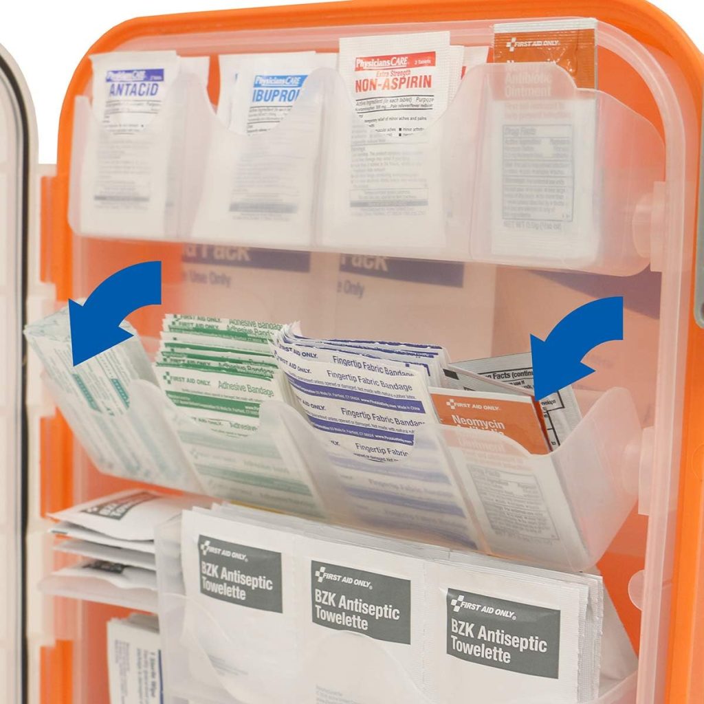 24/7 First Aid OSHA Compliant First aid Kit, All-Purpose 100-Person Emergency First Aid Kit for Business, Home, and Car in Plastic Case with Easy-Slide Latches, Pieces 24/7 First Aid OSHA Compliant First aid Kit, All-Purpose 100-Person Emergency First Aid Kit for Business, Home, and Car in Plastic Case with Easy-Slide Latches, Pieces