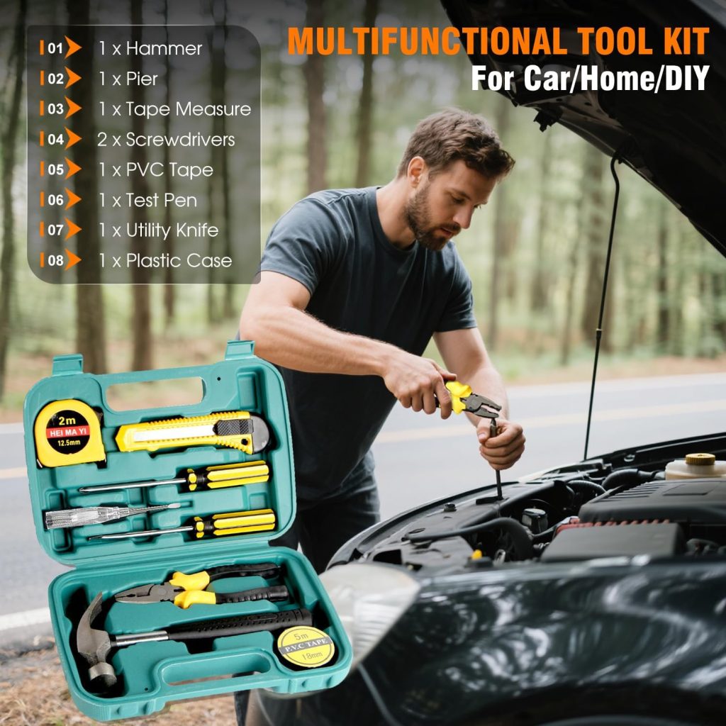 Emergency Car Kit,Roadside Emergency Tool Kit for Vehicle Truck with Air Compressor Jumper Cable First Aid Kit,Winter Auto Road Side Kit Women Men Car Travel Safety Assistance Survival Essentials Kit Emergency Car Kit,Roadside Emergency Tool Kit for Vehicle Truck with Air Compressor Jumper Cable First Aid Kit,Winter Auto Road Side Kit Women Men Car Travel Safety Assistance Survival Essentials Kit