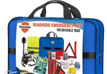Emergency Car Kit,Roadside Emergency Tool Kit for Vehicle Truck with Air Compressor Jumper Cable First Aid Kit,Winter Auto Road Side Kit Women Men Car Travel Safety Assistance Survival Essentials Kit