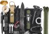 Gifts for Men Christmas Emergency Survival Kit, 22 in 1 Professional Survival Gear Equipment Tools First Aid Supplies for SOS Emergency Tactical Hiking Hunting Disaster Camping Adventure Home |