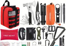 Survival Kit, 252Pcs Survival Gear First Aid Kit with Molle System Compatible Bag and Emergency Tent, Emergency Kit for Earthquake, Outdoor Adventure, Hiking, Hunting, Gifts for Men Women