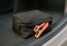 126pcs Roadside Emergency Car Kit – Auto Safety Kit Vehicle Outdoor Automotive Interior Kits with Jumper Cables