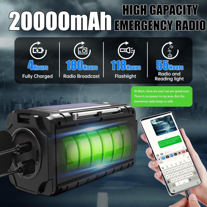 emergency-radio-hand-crank-solar-amfmsw-noaa-weather-radio-built-in-20000mah-large-battery-poweredtype-c-chargerflashlig-3