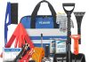 VCANENERGY Car Emergency Kit with Jumper Cable, First Aid Kit, Winter Travel Assistance with Detachable Snow Shovel, Safety Emergency Kit for Cars, Trucks Home |