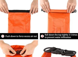 Waterproof First Aid Kit for Boat Marine Roll Top Dry Bag Orange review