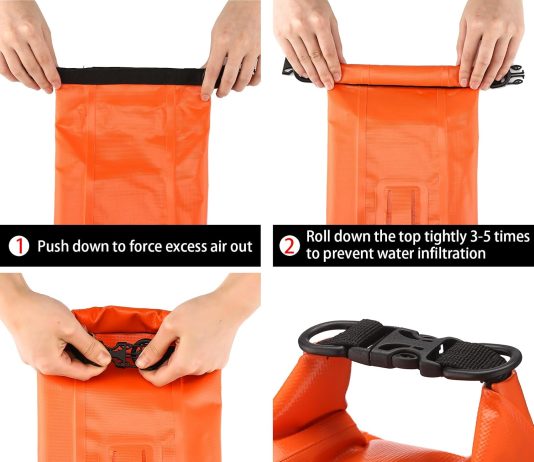 Waterproof First Aid Kit for Boat Marine Roll Top Dry Bag Orange review