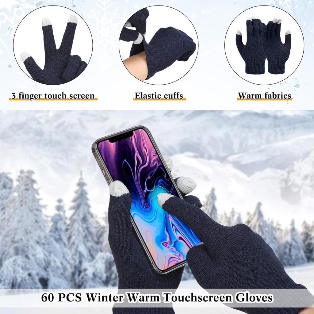 180 Pcs Bulk Emergency Blankets Winter Socks Gloves, Classic Colors review | Vanessa Davison 180 Pcs Bulk Emergency Blankets Winter Socks Gloves, Classic Colors