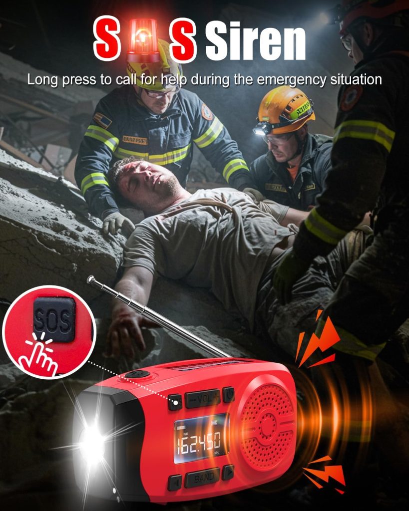 Runningsnail 7400mWh Hand Crank Emergency Radio with LCD Used for Emergency review | Vanessa Davison https://www.amazon.com/dp/B0FJ8D9NYY - Runningsnail 7400mWh Hand Crank Emergency Radio with LCD Used for Emergency
